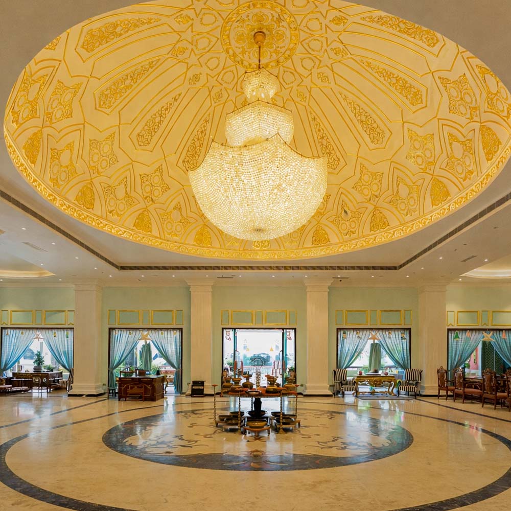 The grand lobby of Mayfair Spring Valley Resort