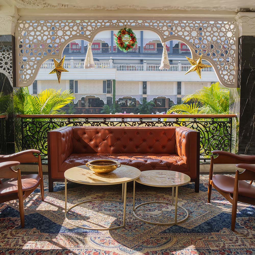 Aerial view of the resort